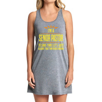 Im A Desk Senior Pastor T Shirt Tank Dress | Artistshot