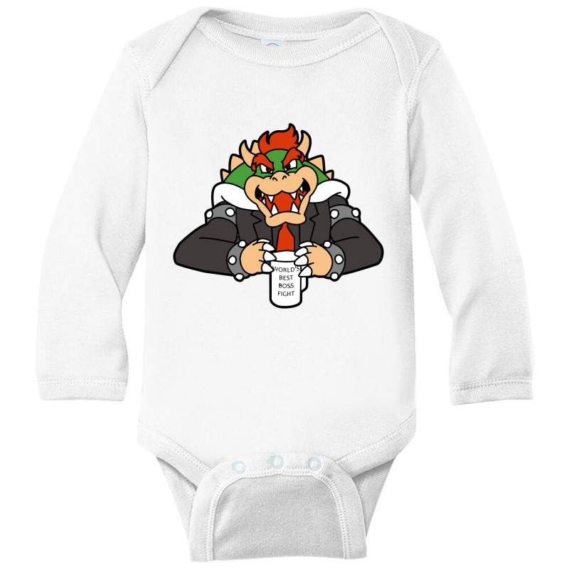 World's Best Boss Fight Long Sleeve Baby Bodysuit by jessemillicent | Artistshot