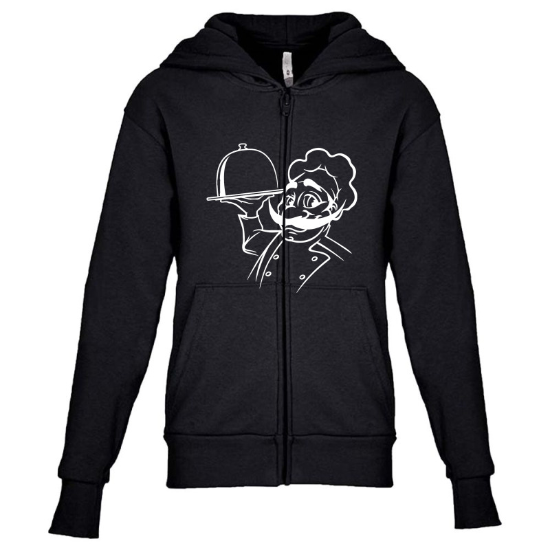 Bon Appetit Youth Zipper Hoodie by cosmicskulles | Artistshot