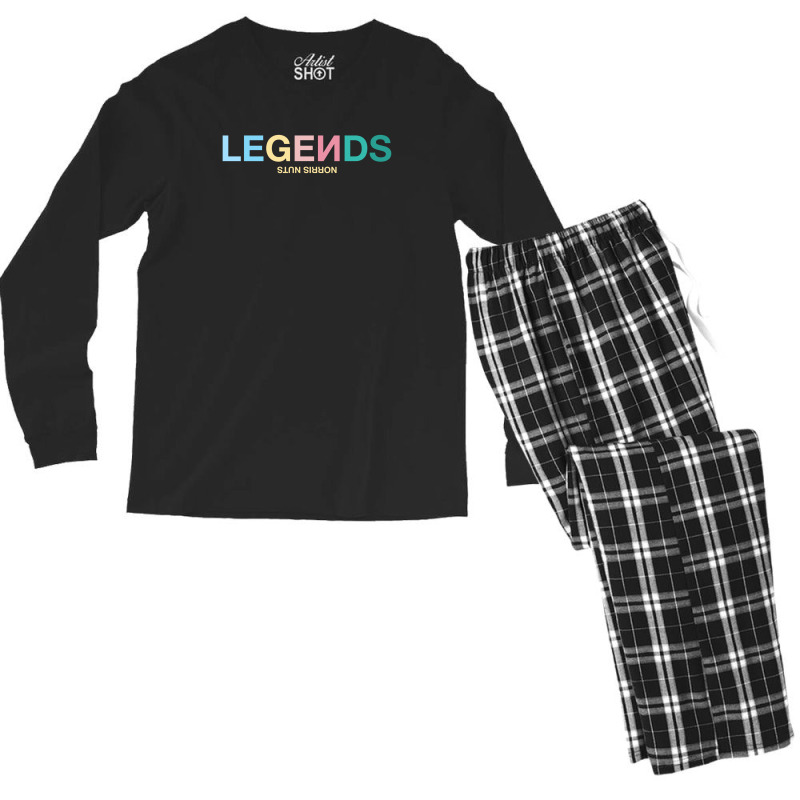 Legends Norris Nuts For Light Men's Long Sleeve Pajama Set | Artistshot