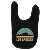 Retro Vintage Los Angeles La Skyline 70s 80s Souvenir Baby Bibs | Artistshot