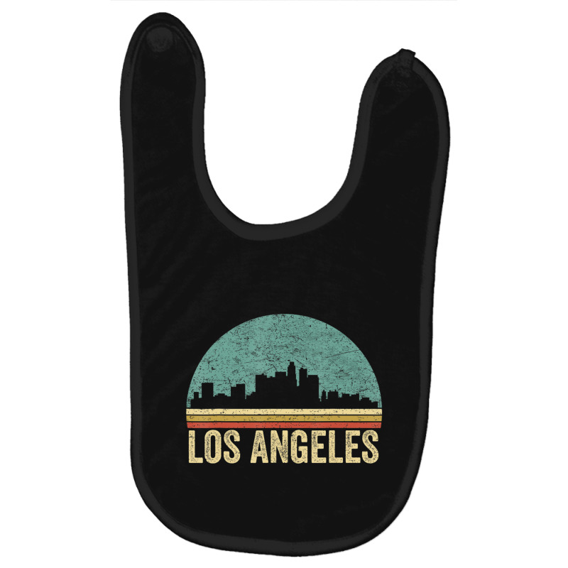 Retro Vintage Los Angeles La Skyline 70s 80s Souvenir Baby Bibs by Kosdapen517 | Artistshot