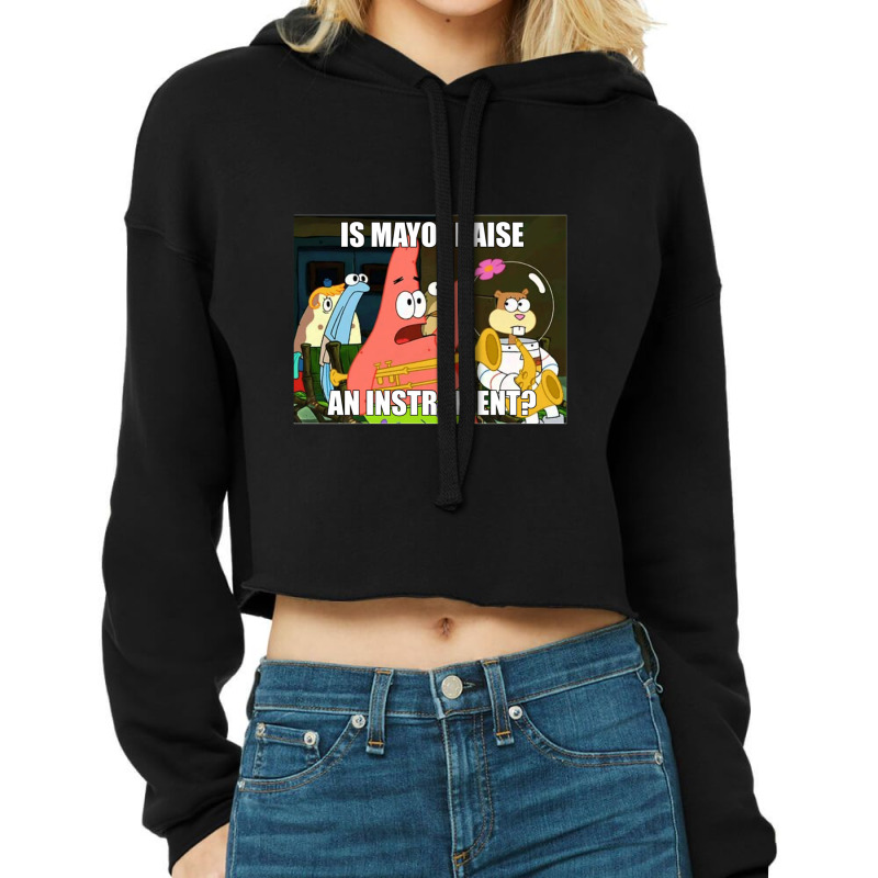 Is Mayonnaise And Instrument Large Cropped Hoodie by MandyMOerke | Artistshot