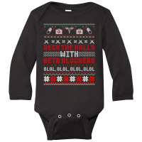 Deck The Halls Beta Blockers Nurse Christmas Ugly Sweater Long Sleeve Baby Bodysuit | Artistshot