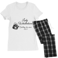 Bridgerton Lady Whistledown Spilling Tea Since 1813 Pattern Women's Pajamas Set | Artistshot