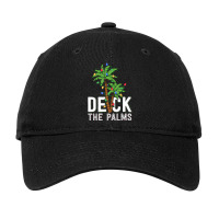 Deck The Palm Tree Lights Tropical Hawaii Family Christmas Adjustable Cap | Artistshot