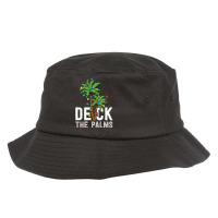 Deck The Palm Tree Lights Tropical Hawaii Family Christmas Bucket Hat | Artistshot