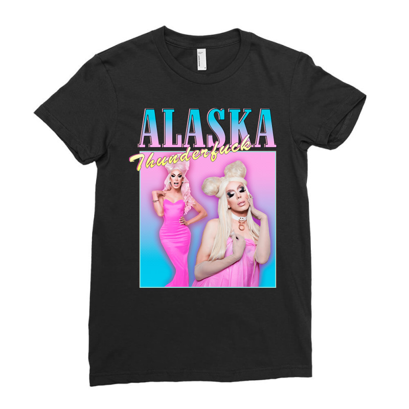 Alaska, Alaska Vintage, Alaska Art, Alaska Painting, The Alaska, Thund Ladies Fitted T-Shirt by SHOPTYEUA | Artistshot