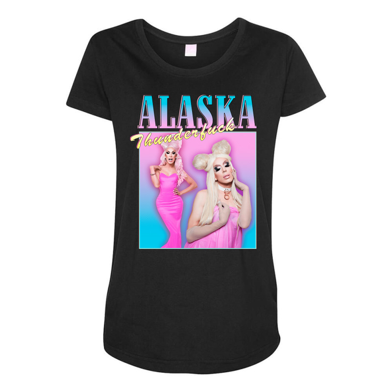 Alaska, Alaska Vintage, Alaska Art, Alaska Painting, The Alaska, Thund Maternity Scoop Neck T-shirt by SHOPTYEUA | Artistshot