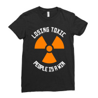 Losing Toxic People Is A Win - Motivational Quotes Ladies Fitted T-shirt | Artistshot