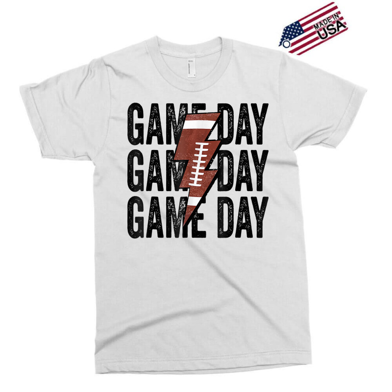 Vintage Game Day Football Lightning Bolt Funny Team Sport T Shirt Exclusive T-shirt by cm-arts | Artistshot