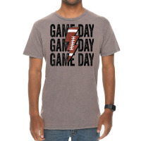 Vintage Game Day Football Lightning Bolt Funny Team Sport T Shirt Vintage T-shirt | Artistshot