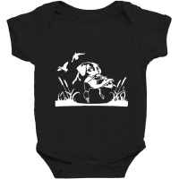 Bird Dog Duck Hunting Willow In The Marsh Hunter Baby Bodysuit | Artistshot