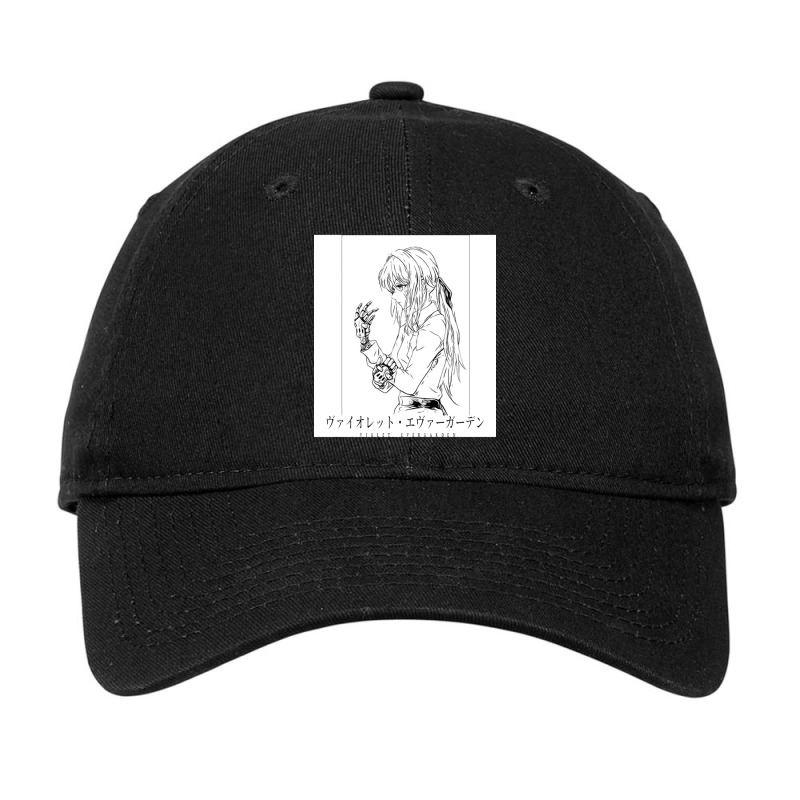 Violet Evergarden - Violet (mono) Adjustable Cap | Artistshot