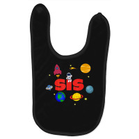 Sister Outer Space Ufo Alien Galaxies Birthday Party Baby Bibs | Artistshot