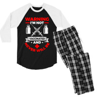 Im Not Vaccinated Medical Vaccine Men's 3/4 Sleeve Pajama Set | Artistshot