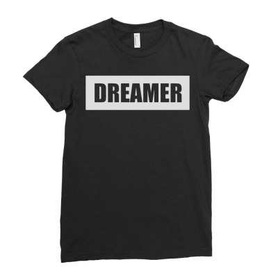Dreamer Ladies Fitted T-shirt Designed By Enjang