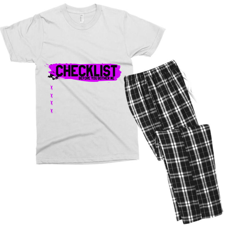 Cheklisht Men's T-shirt Pajama Set | Artistshot