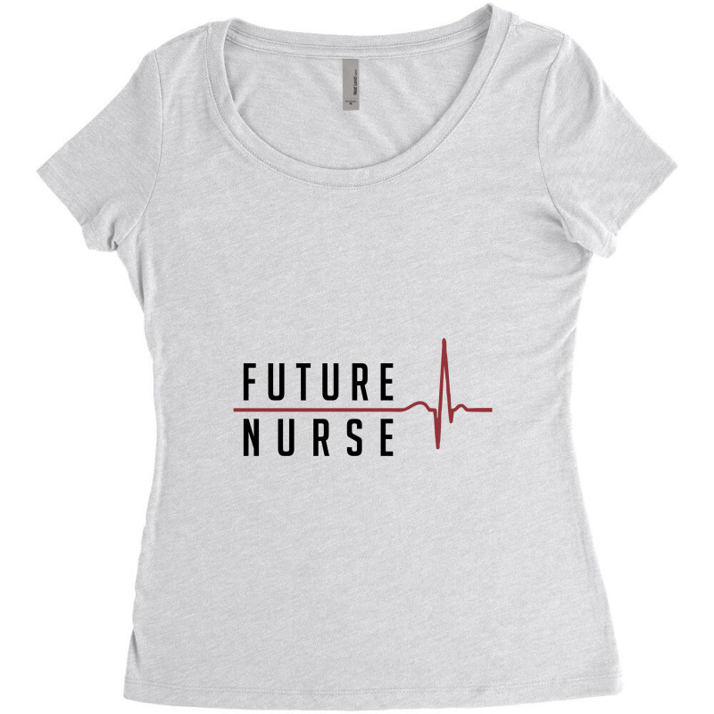 Future Nurse Women's Triblend Scoop T-shirt by Chris Ceconello | Artistshot