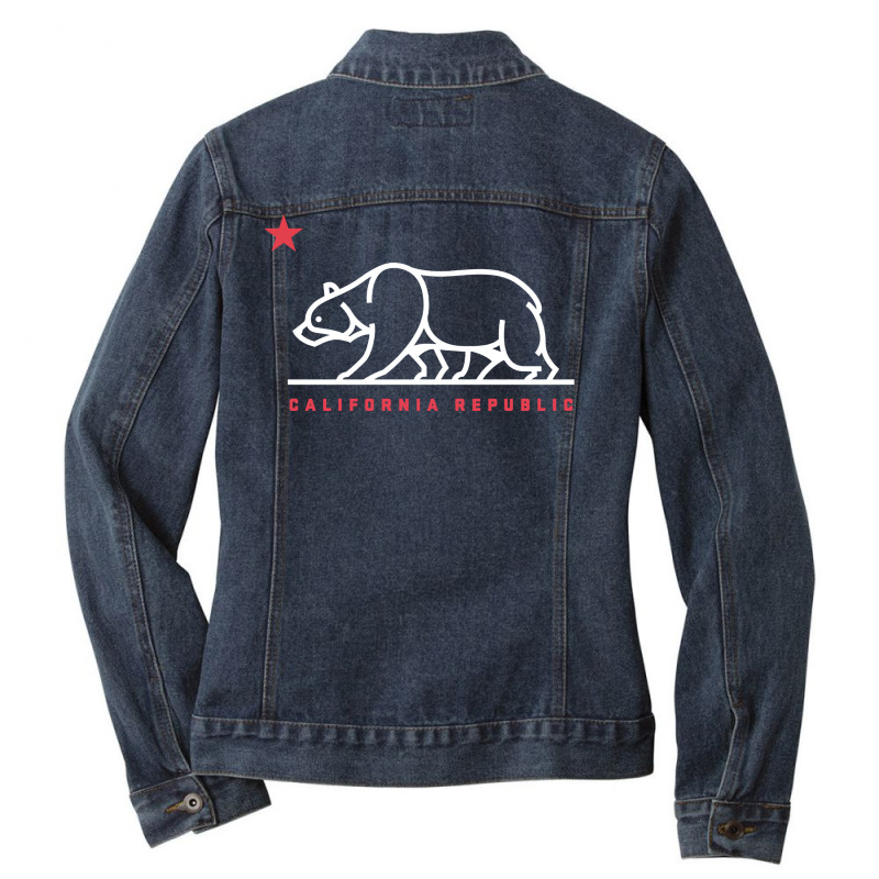 California Ladies Denim Jacket by atereabag | Artistshot