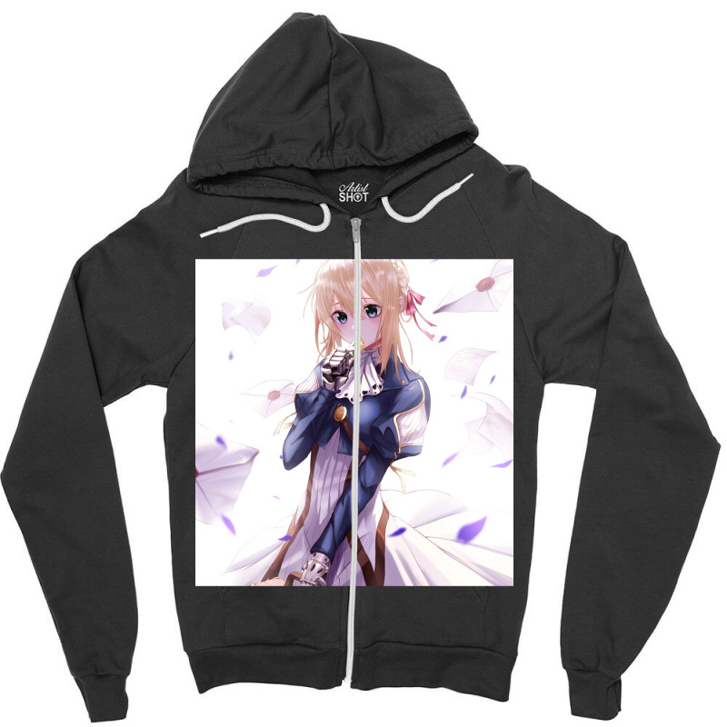 Violet Evergarden Chiffon Top Zipper Hoodie | Artistshot