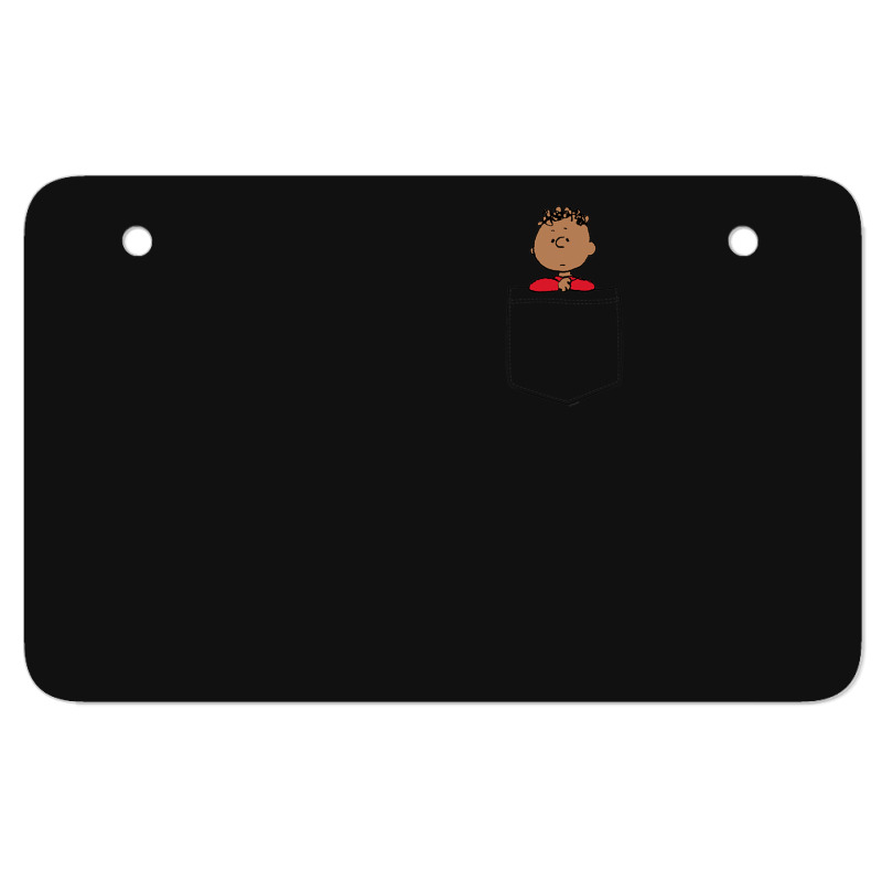 Peanuts Franklin Faux Pocket Atv License Plate | Artistshot