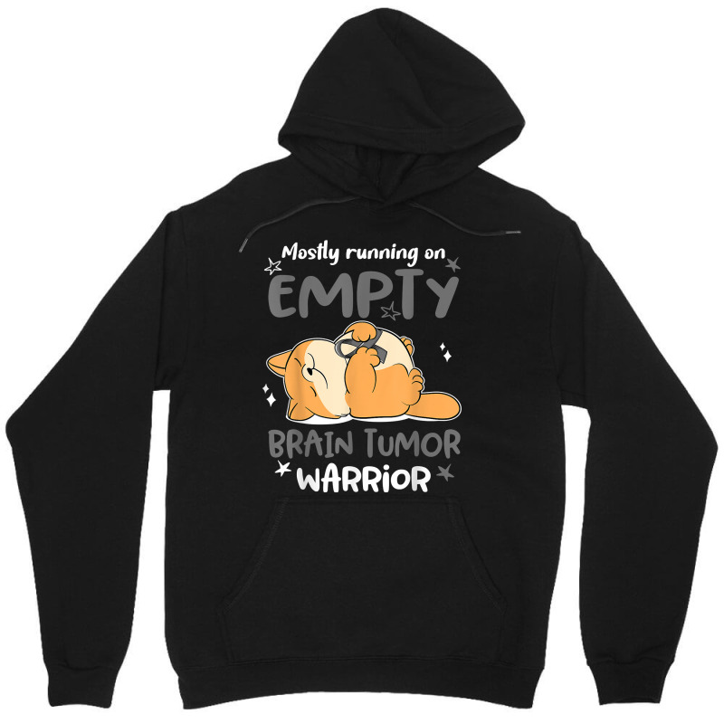 Mostly Running On Empty Brain Tumor Warrior T Shirt Unisex Hoodie by cm-arts | Artistshot