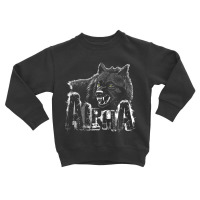 Dominant Predator Alpha Scary Wolf Face Tank Top Toddler Sweatshirt | Artistshot