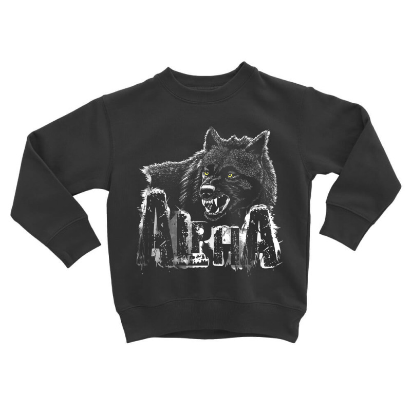 Dominant Predator Alpha Scary Wolf Face Tank Top Toddler Sweatshirt by cm-arts | Artistshot