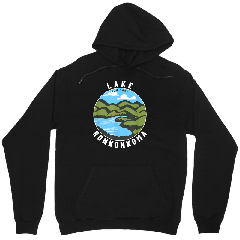 Lake Ronkonkoma New York Ny Badge Souvenir Vacation T Shirt Unisex Hoodie by alyshasur9x | Artistshot