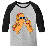 Cool Franks Sausages Weiner Fast Food Sunglasses Hot Dog Youth 3/4 Sleeve | Artistshot