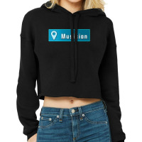 Musician Car Truck Bumper Sticker Location Sign Cropped Hoodie | Artistshot