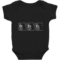 Diesel Element Tables, Diesel Truck Breakdown Makeup Baby Bodysuit | Artistshot