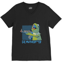 Frog Gun V-neck Tee | Artistshot