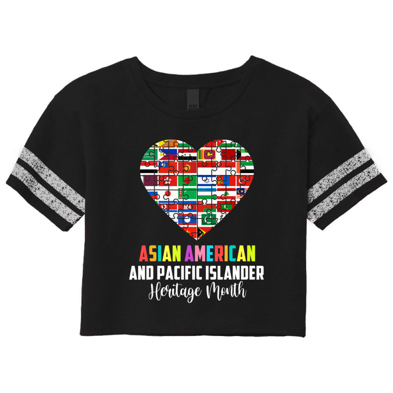 Asian American And Pacific Islander Heritage Month Heart Scorecard Crop Tee by cm-arts | Artistshot