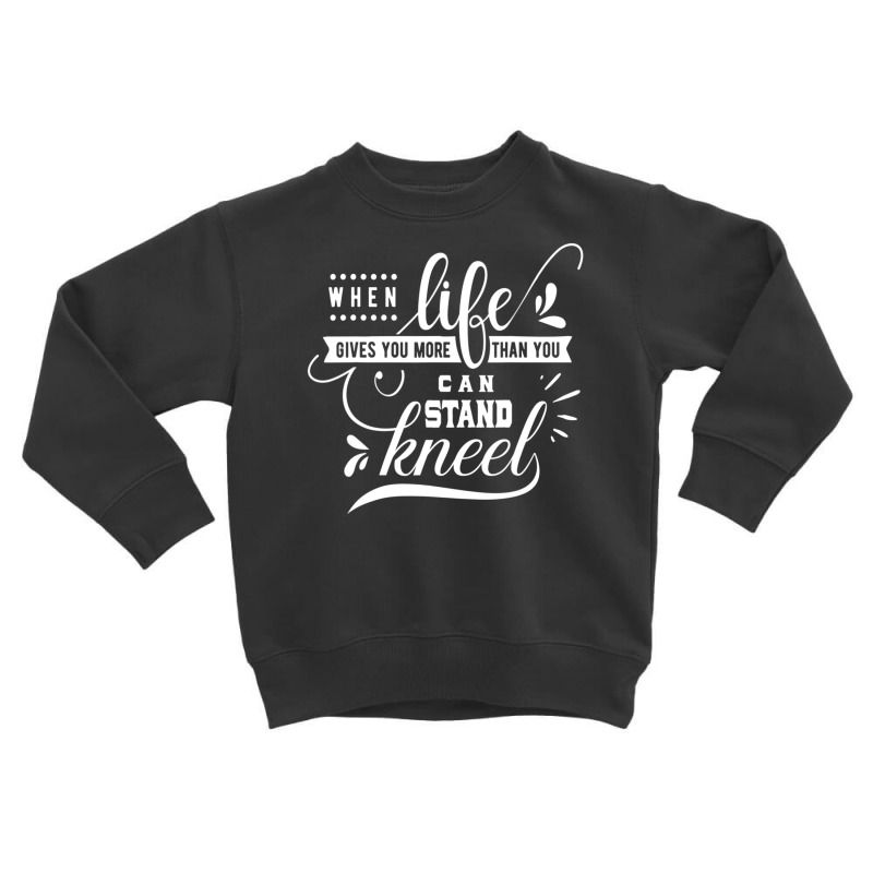 Kneel Prayer Warrior Hands Jesus Christ Faith Pray Toddler Sweatshirt | Artistshot