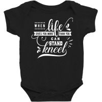 Kneel Prayer Warrior Hands Jesus Christ Faith Pray Baby Bodysuit | Artistshot