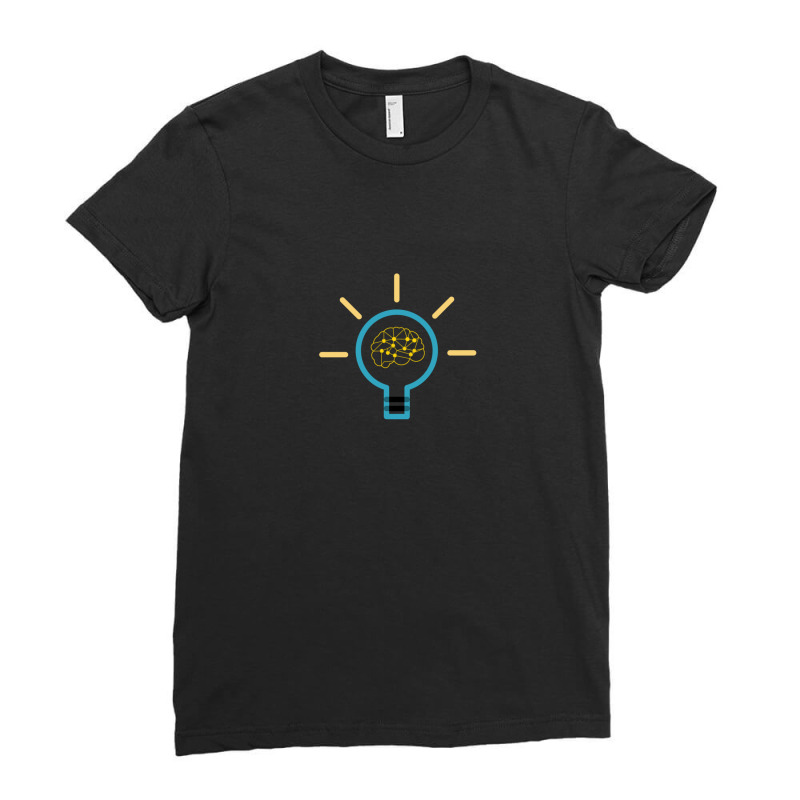 Brain Light Ladies Fitted T-Shirt by ShawnAllen | Artistshot