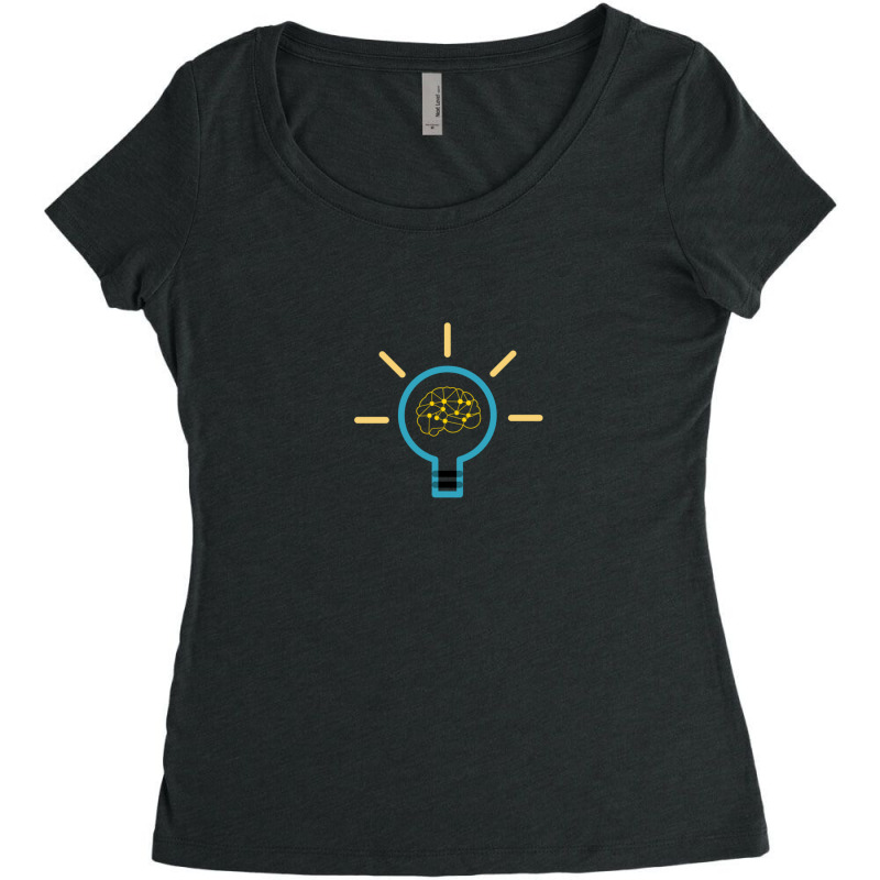 Brain Light Women's Triblend Scoop T-shirt by ShawnAllen | Artistshot