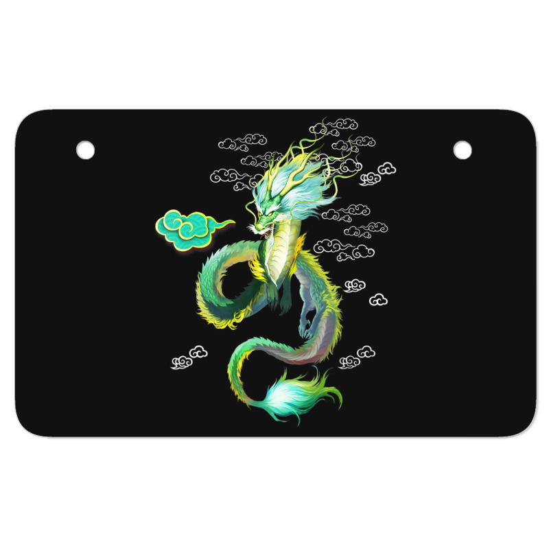 Asian Dragon Oriental Chinese Atv License Plate | Artistshot