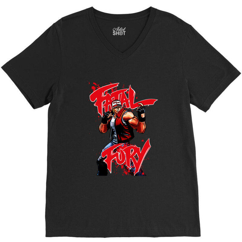 Fatal Fury V-Neck Tee by cm-arts | Artistshot