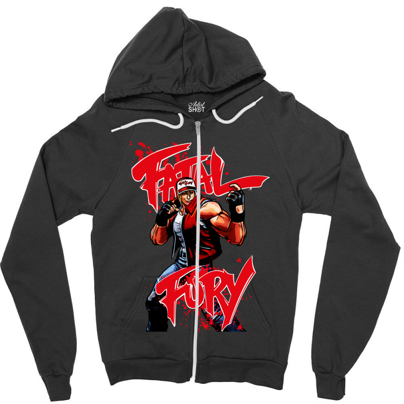 Fatal Fury Zipper Hoodie by cm-arts | Artistshot