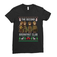 The Second Ugly Christmas Breakfast Sweater Club Costume Ladies Fitted T-shirt | Artistshot