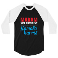 Kamala Madam Vice President Biden Vp 2020 Kamala 3/4 Sleeve Shirt | Artistshot