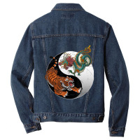 Asian Dragon Tiger Yin Yang Tiger Men Denim Jacket | Artistshot