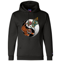 Asian Dragon Tiger Yin Yang Tiger Champion Hoodie | Artistshot