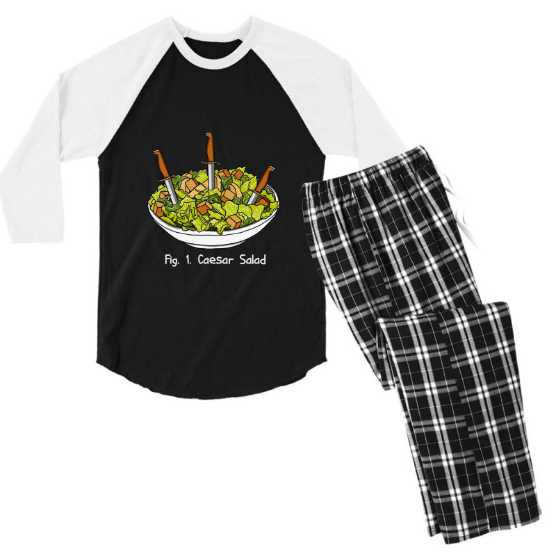 Caesar Salad Men's 3/4 Sleeve Pajama Set by cm-arts | Artistshot