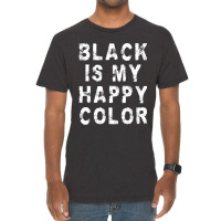 Black Is My Happy Color Emo Gothic Punk Vintage T-shirt | Artistshot