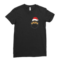 Yorkshire Terrier Dog Yorkie Christmas Pocket Graphic Ladies Fitted T-shirt | Artistshot