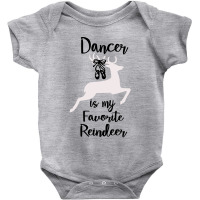 Ballet Dancer Is My Favorite Reindeer Christmas Baby Bodysuit | Artistshot